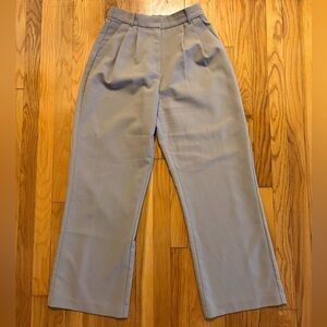 Light Brown A&F Sloane Wide Leg Pants